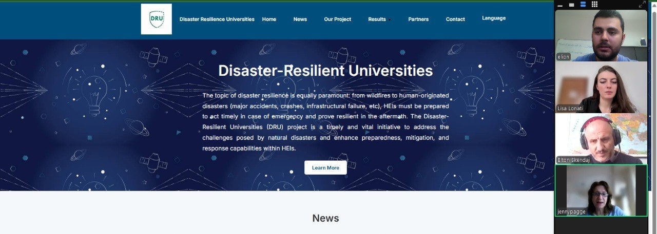 Kick-off Meeting of the “Disaster Resilient Universities
